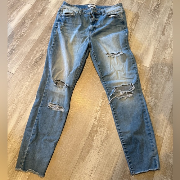 Studio Blue Skinny Ripped Jeans - Picture 1 of 5